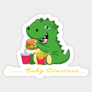 I am a Baby Dinosaur Sticker